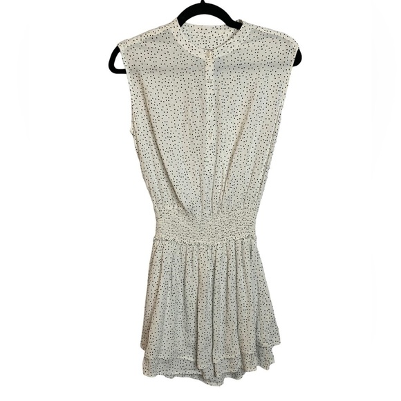 Rails Angelina Dress in Black Mini Stars Print w/ Smocked Waist Size XS - Picture 2 of 9